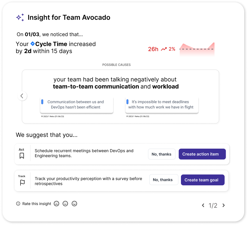 ScatterSpoke AI insight details view