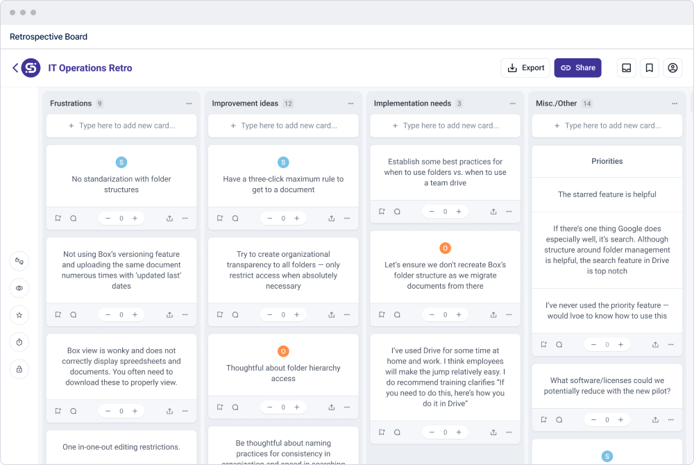 ScatterSpoke retro board
